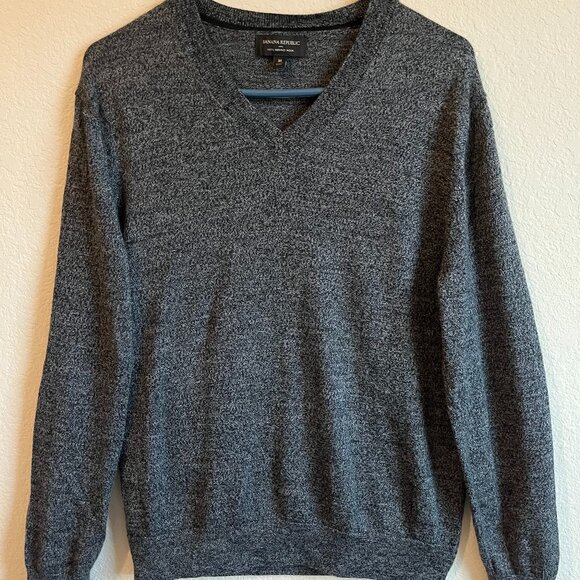 BANANA REPUBLIC 100% Merino Wool Crew Neck Sweater Pullover Men's M - Picture 1 of 3